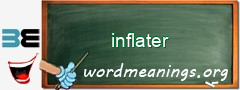 WordMeaning blackboard for inflater